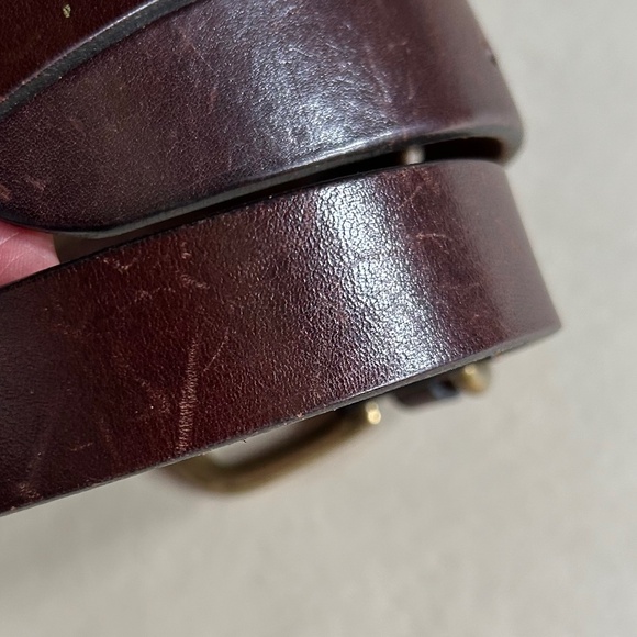 Vintage Eddie Bauer 100% leather belt with Brass Buckle - Picture 6 of 6